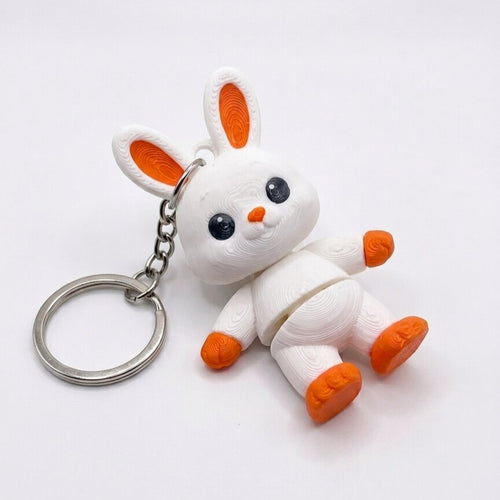 Easter Bunny Mini Flexi Keychain