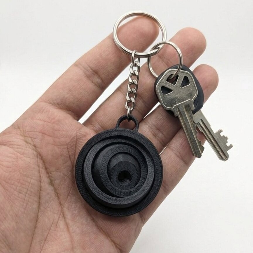 Gyro Fidget keychain