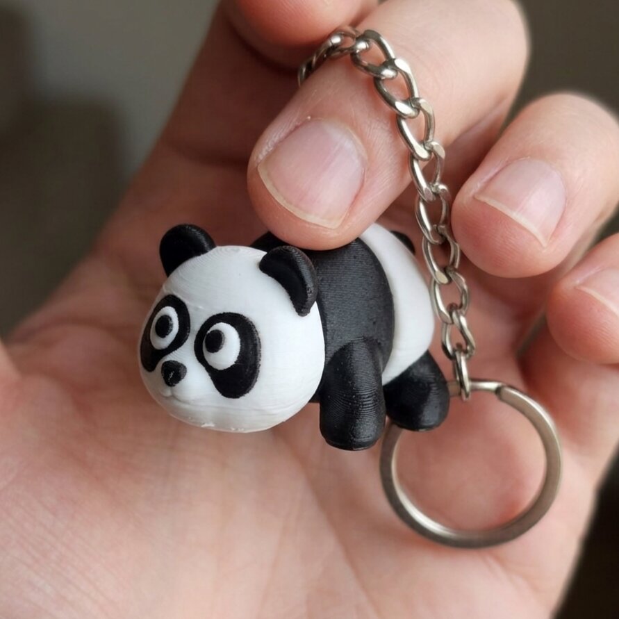 Flexi Panda Keychain