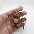 Flexi Sitting Bear Keychain