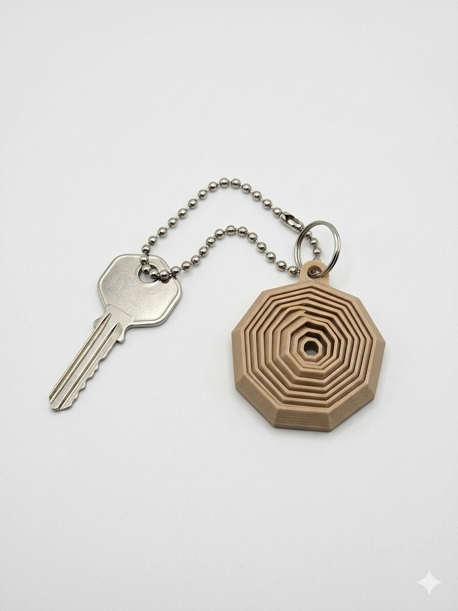 Nonagonal Fidget Keychain