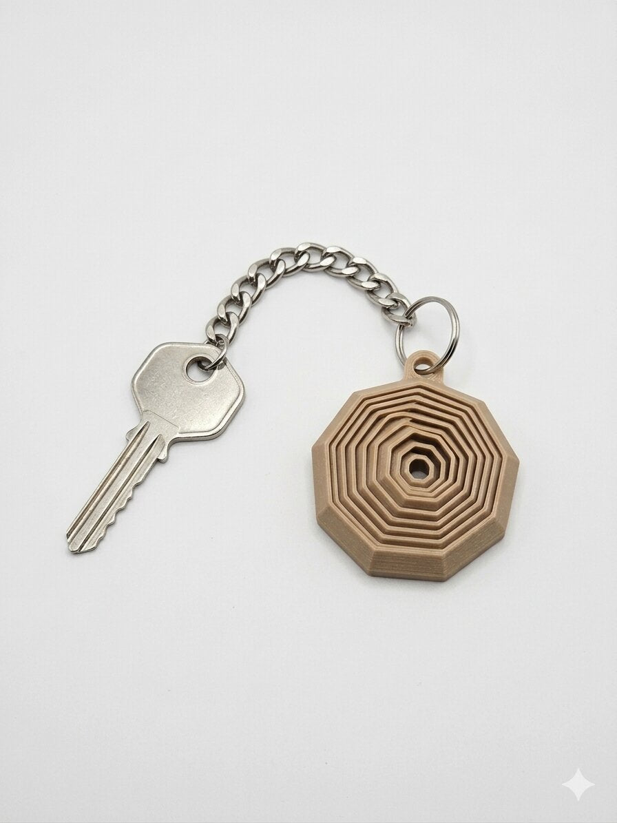 Nonagonal Fidget Keychain