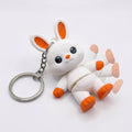 Easter Bunny Mini Flexi Keychain